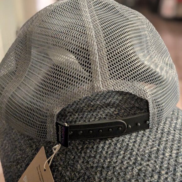 Patagonia Trucker Hat Grey Mesh Back Baseball Snapback Cap One Size Fits All NWT - Picture 2 of 4